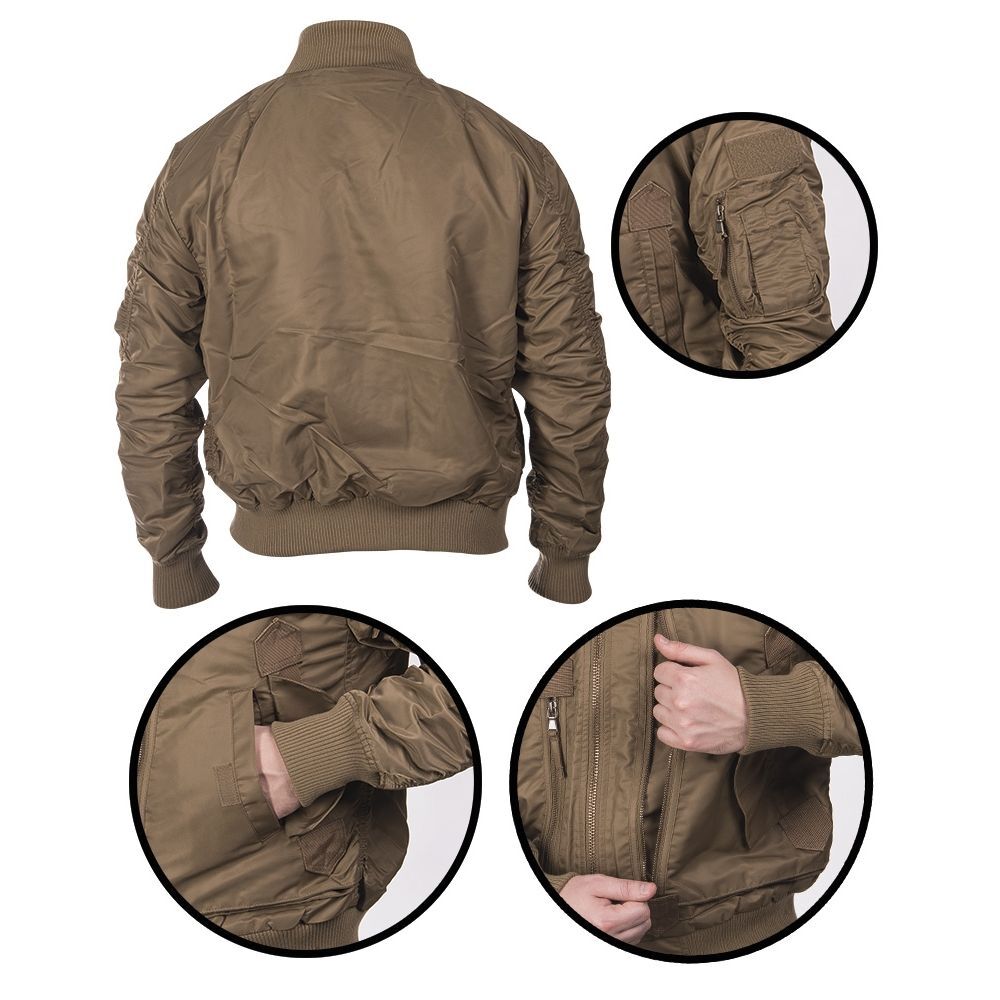 Куртка-бомбер Mil-Tec - US Dark Coyote Tactical Flight Jacket